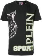 Plein Sport Neon Print T-shirt - Black