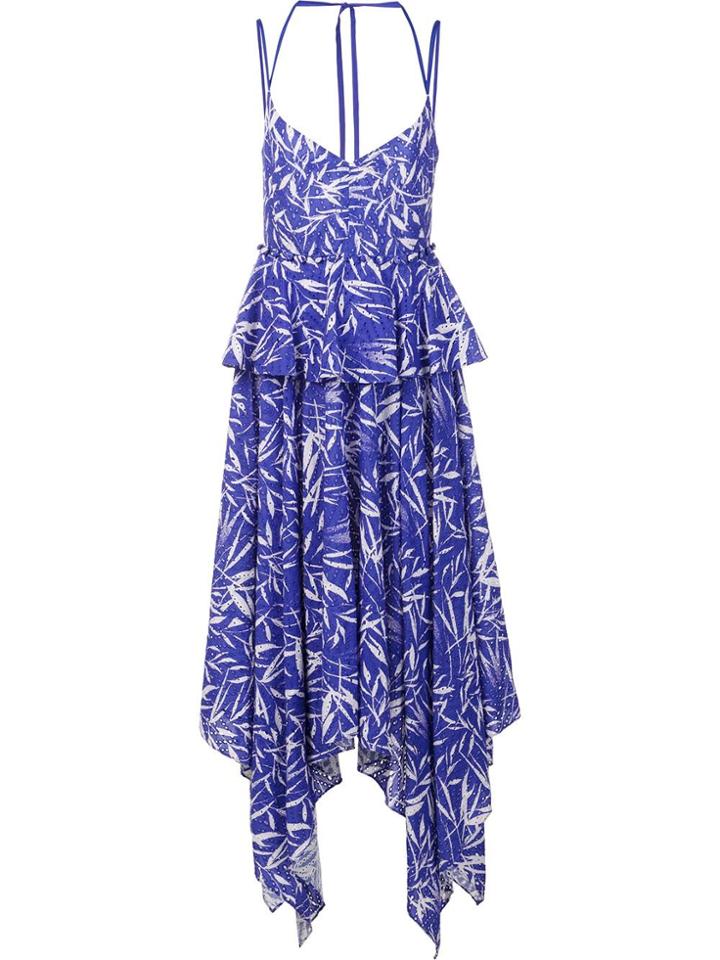Prabal Gurung Handkerchief Hem Dress - Blue