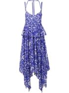 Prabal Gurung Handkerchief Hem Dress - Blue