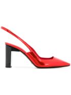 Alyx Exaggerated Slingback Pumps - Red
