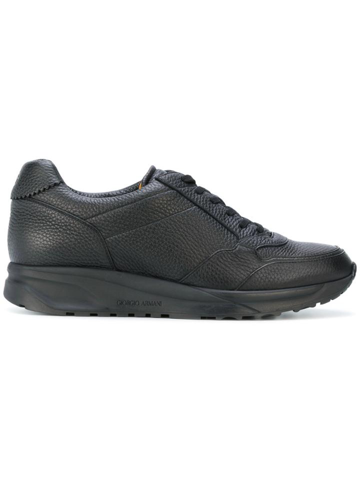 Giorgio Armani Lace-up Sneakers - Black