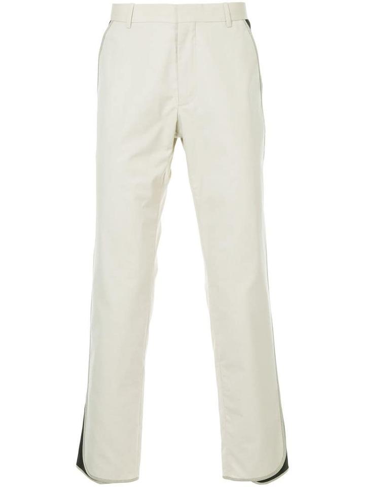 Ports V Side-stripe Trousers - Neutrals