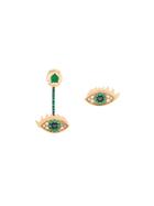 Delfina Delettrez 'eyes On Me' Diamond And Emeralds Earrings -
