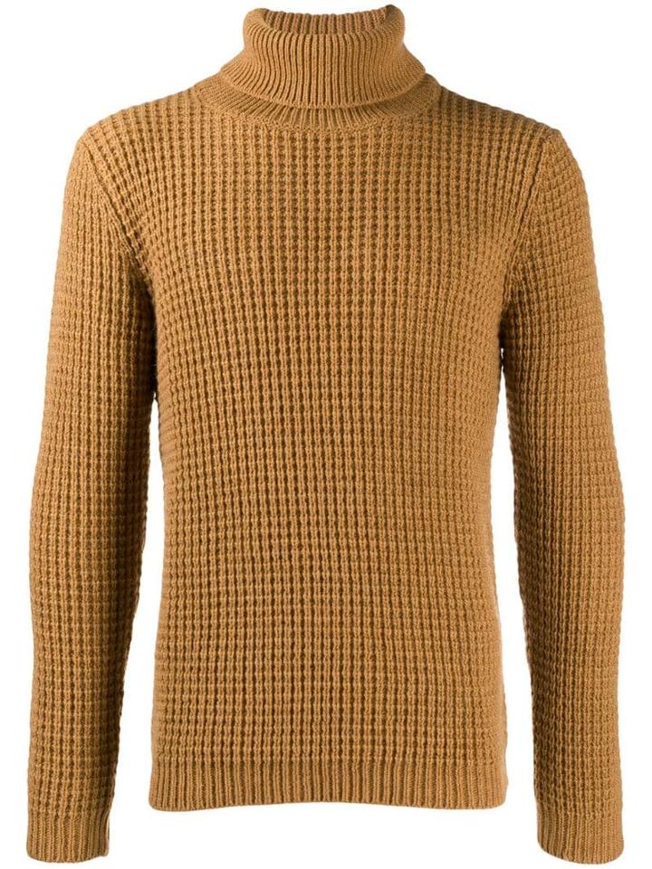 Cenere Gb Roll Neck Jumper - Brown