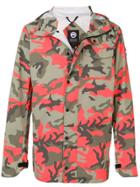 Canada Goose Camouflage Print Hooded Jacket - Green
