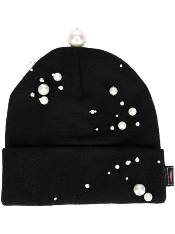 Piers Atkinson Pearly Beanie - Black
