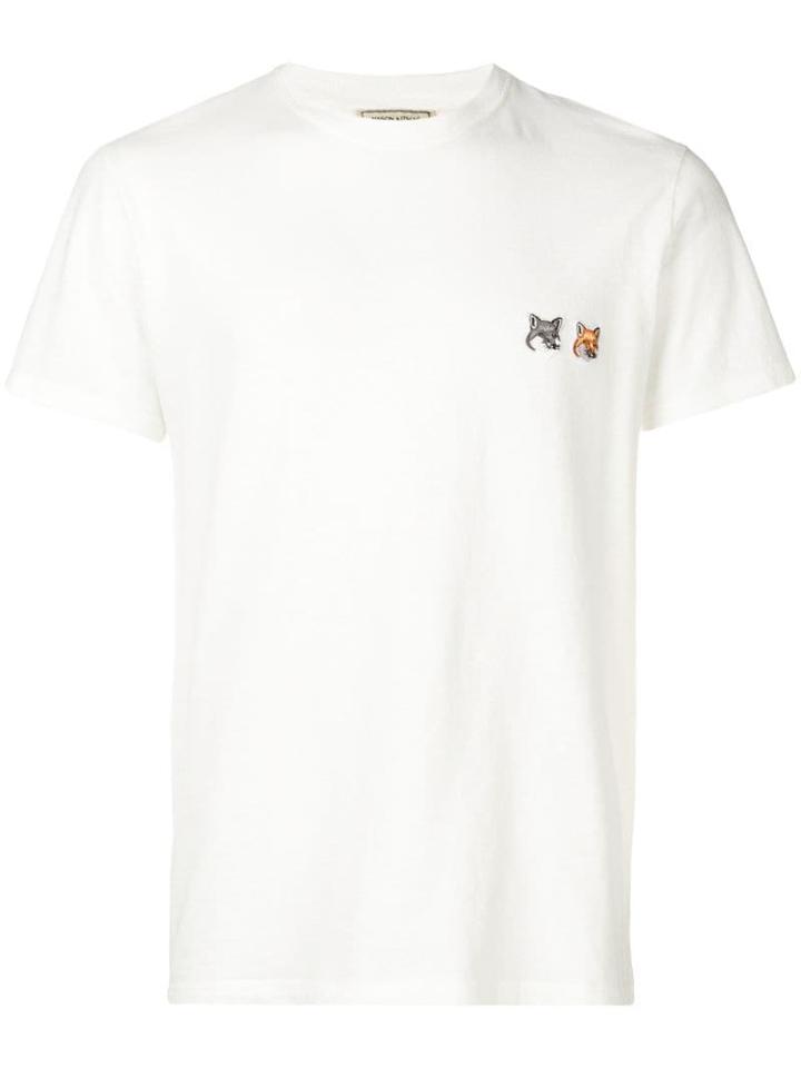 Maison Kitsuné Embroidered T-shirt - White