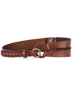 Orciani - Woven Belt - Women - Leather - 80, Brown, Leather