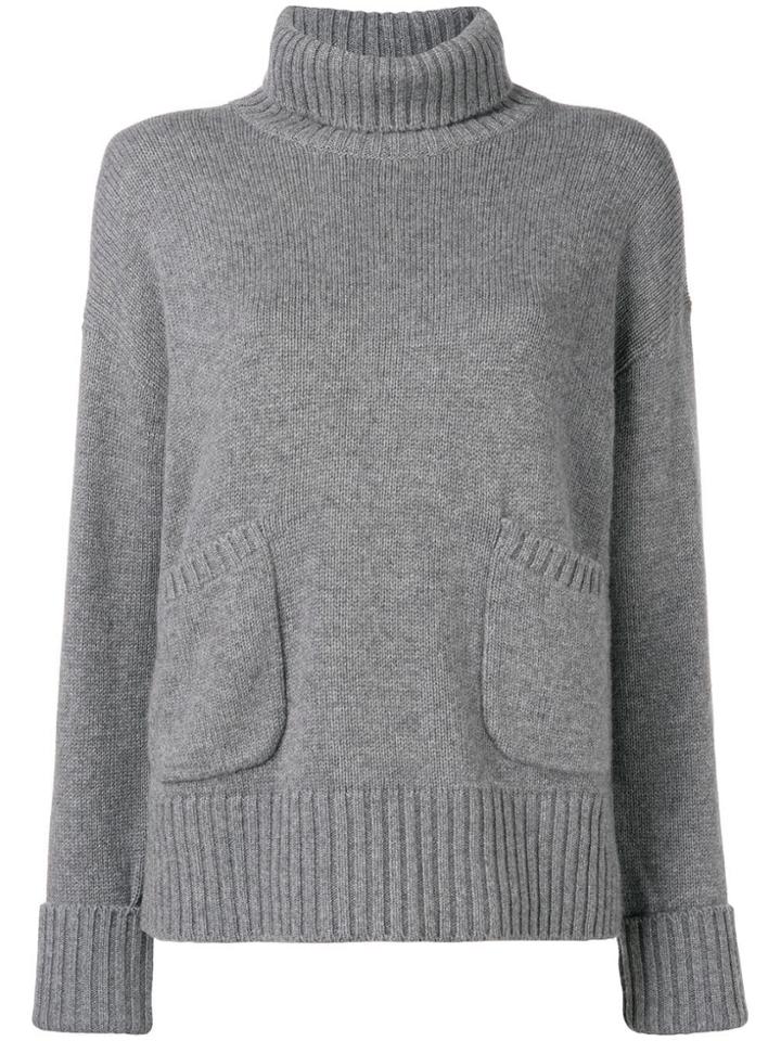 Lamberto Losani Roll Neck Sweater - Grey