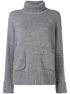 Lamberto Losani Roll Neck Sweater - Grey