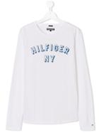 Tommy Hilfiger Junior Teen Logo Printed T-shirt - White
