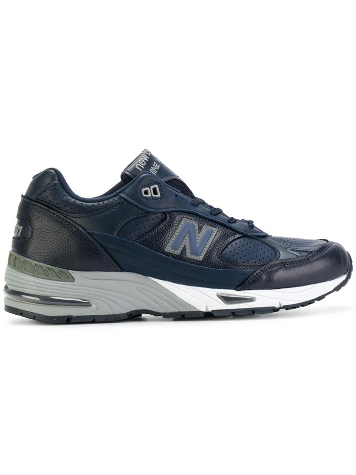 New Balance Perforated Logo Sneakers - Blue