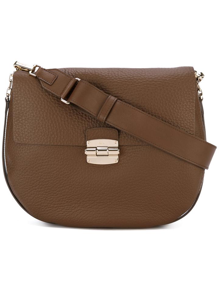 Furla - Hobo Shoulder Bag - Women - Leather - One Size, Brown, Leather