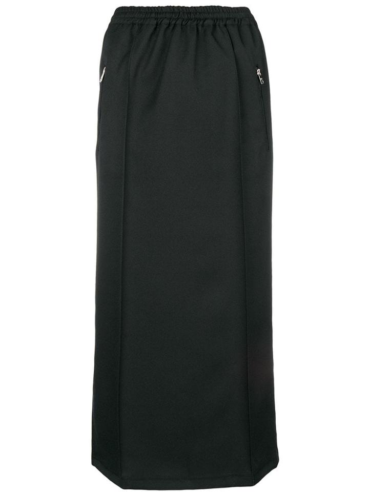 Prada Midi Track Skirt - Black