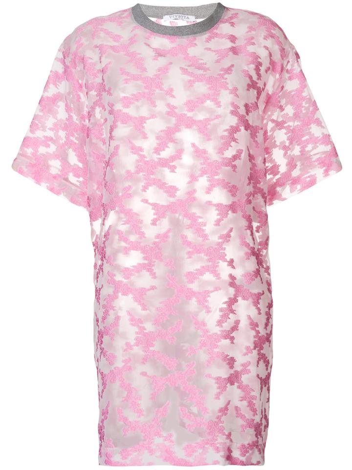 Vivetta Menkalinan T-shirt - Pink & Purple