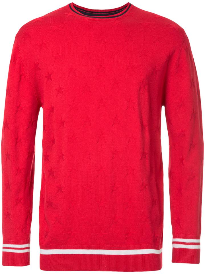 Guild Prime Star Print Sweater - Red