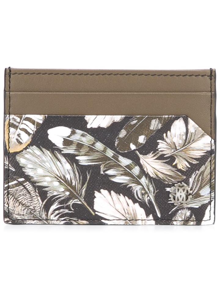 Roberto Cavalli Feather Print Wallet