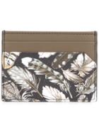 Roberto Cavalli Feather Print Wallet