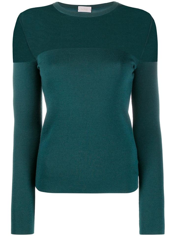 Mrz Sheer Panel Jumper - Green