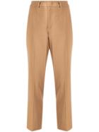 Red Valentino Slim Fit Cropped Trousers - Neutrals
