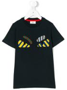 Fendi Kids - Faces T-shirt - Kids - Cotton - 4 Yrs, Blue