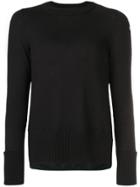 Moncler Contrast Back Panel Jumper - Black