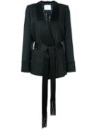 Racil Shawl Lapel Belted Jacket