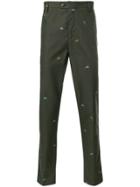 Kenzo Patch Trousers - Green