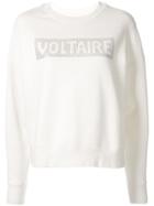 Zadig & Voltaire Rhinestone Logo Sweatshirt - White