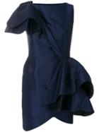 Lanvin Asymmetric Ruffle Dress - Blue