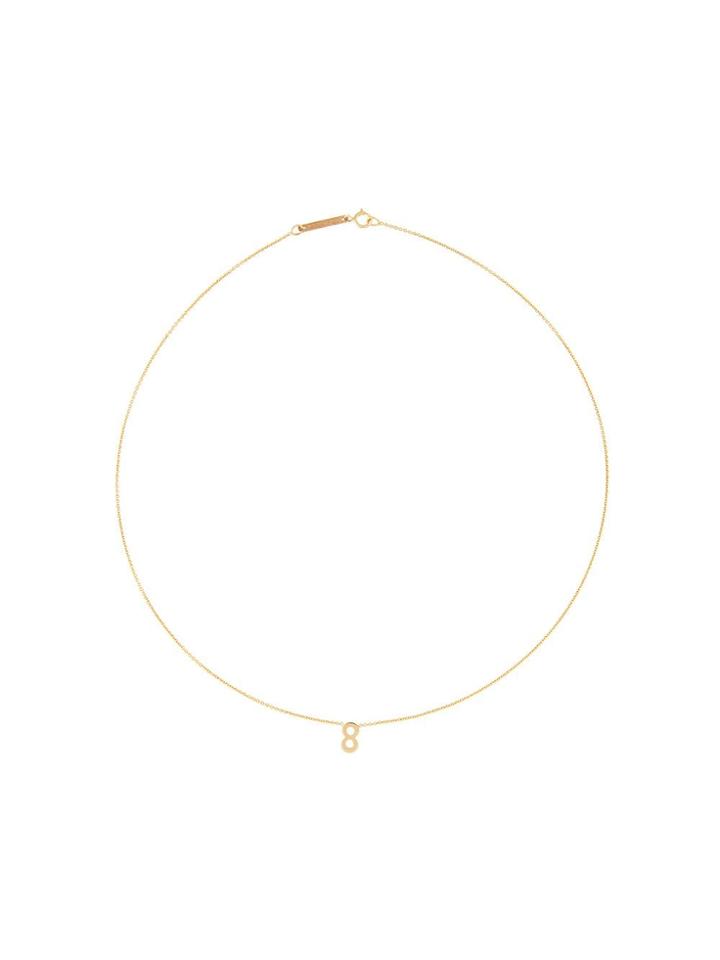 Zoë Chicco 14kt Yellow Gold Number 8 Necklace