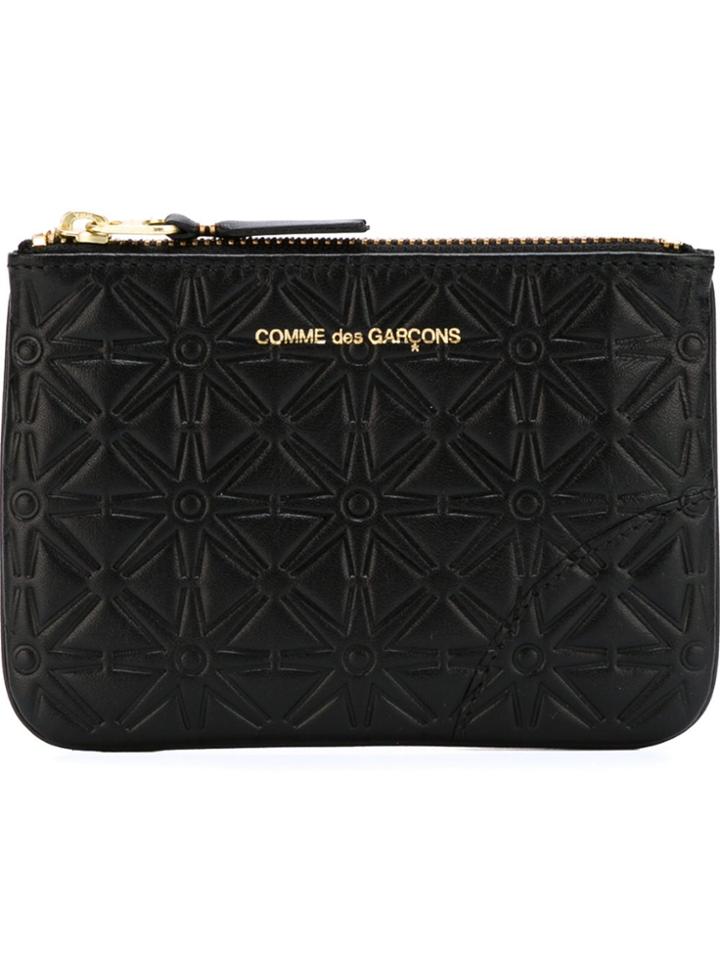 Comme Des Garçons Wallet 'classic Embossed A' Purse - Black