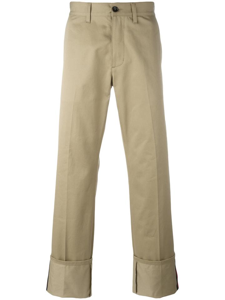 Gucci Classic Chinos, Men's, Size: 30, Brown, Cotton