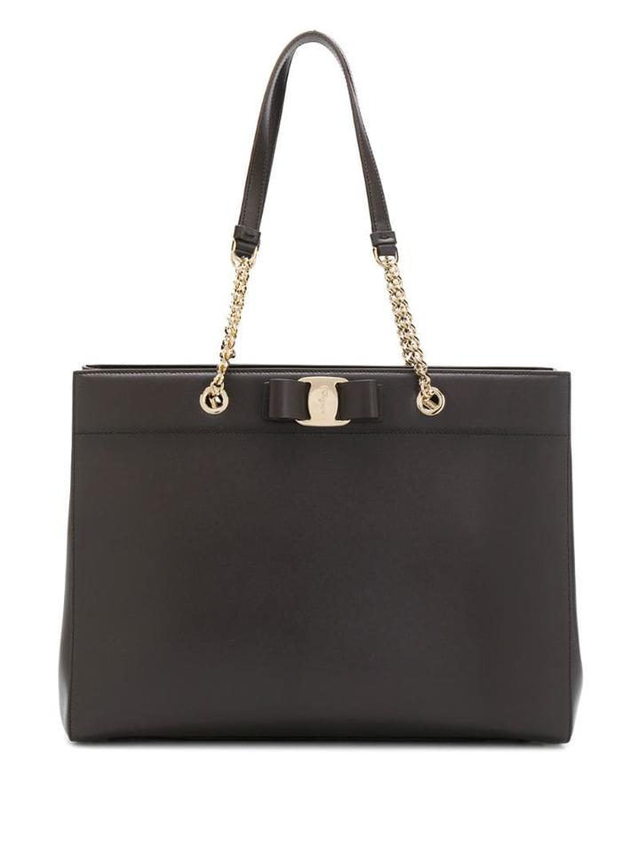 Salvatore Ferragamo Chain Tote Bag - Brown