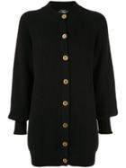 Chanel Vintage Longline Cashmere Cardigan - Black
