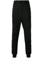 Pierre Balmain Biker Sweatpants, Men's, Size: 50, Black, Cotton/polyester
