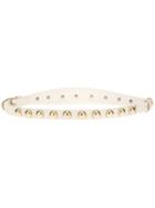 Golden Goose Deluxe Brand Studded Belt, Women's, Size: M, White, Leather