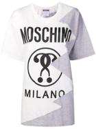 Moschino Zig-zag Logo T-shirt - Grey