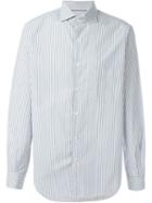 Loro Piana - Striped Shirt - Men - Cotton - S, Blue, Cotton