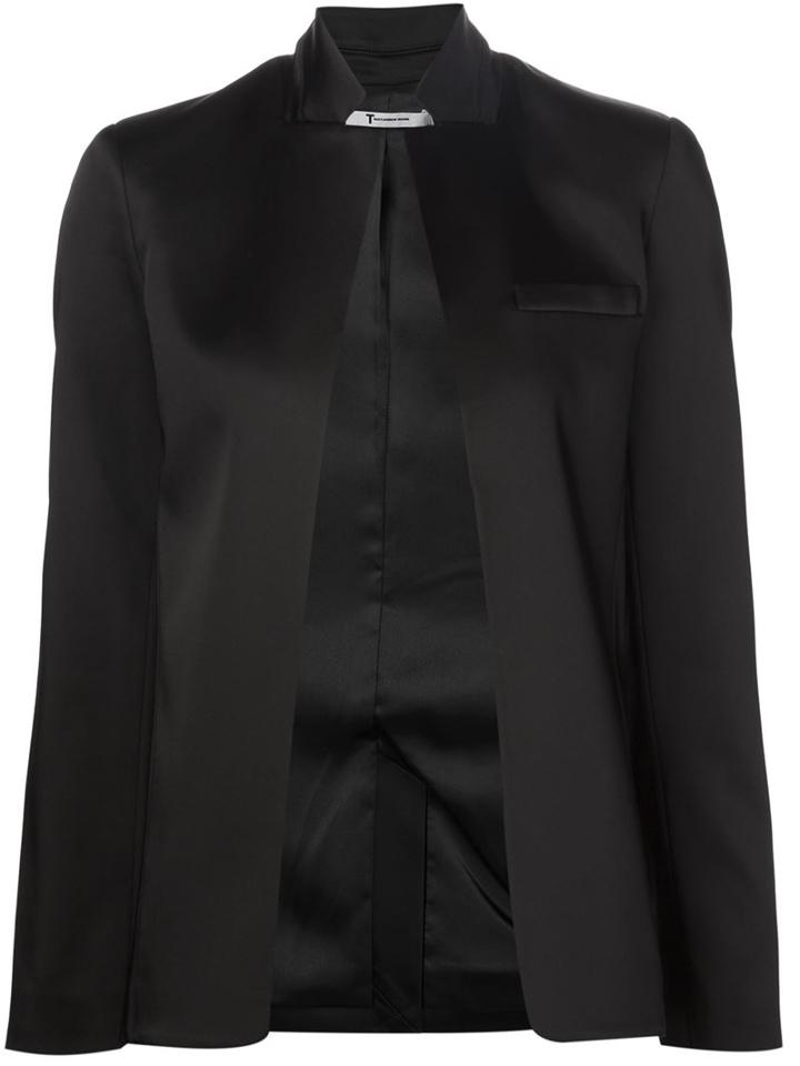 T By Alexander Wang Stretch Satin Blazer