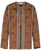 Bed J.w. Ford Printed Pop Over Gara Jacket - Brown