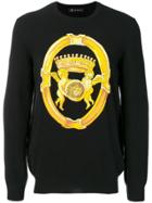 Versace Front Logo Sweatshirt - Black