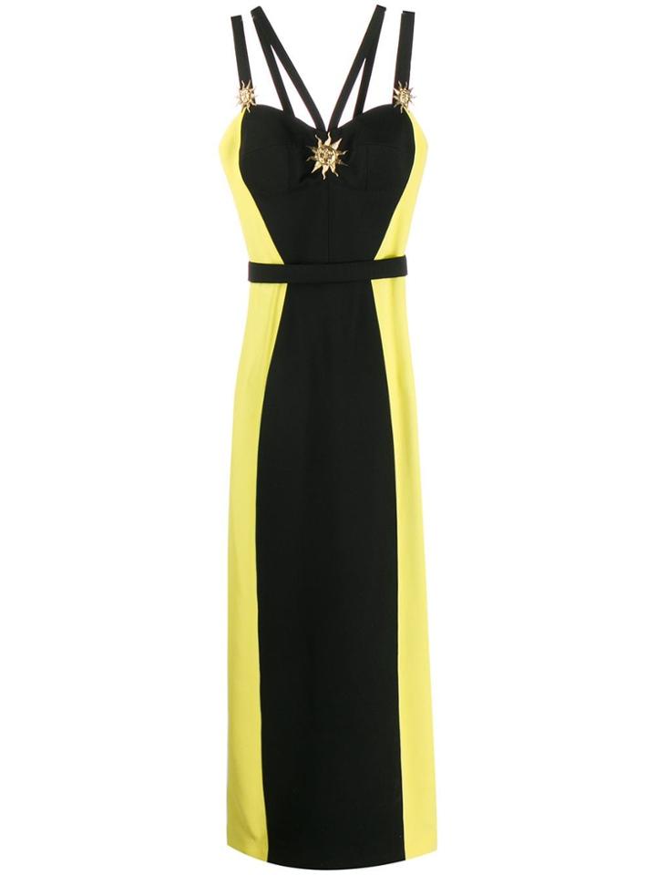 Fausto Puglisi Colour-block Gown - Black