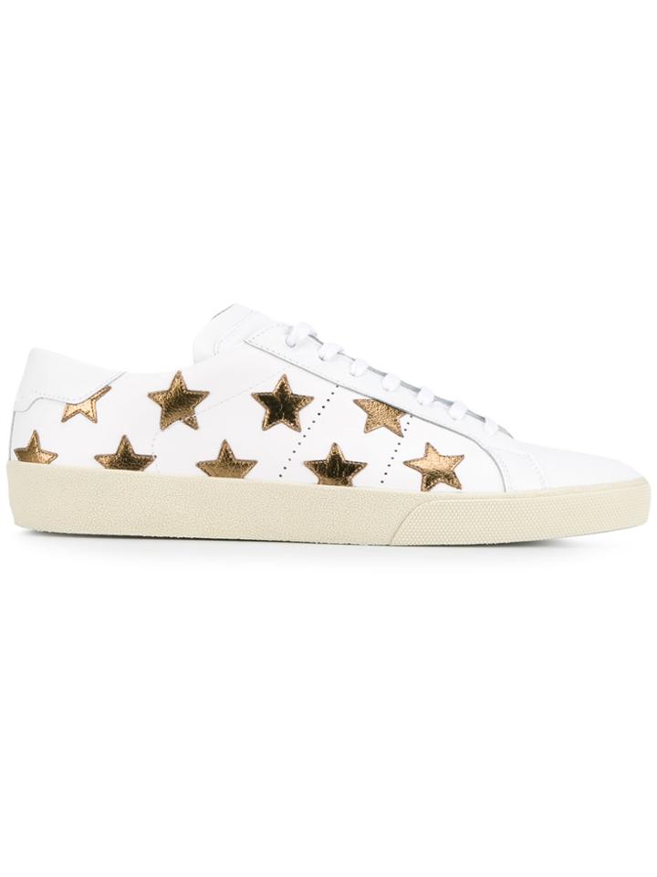 Saint Laurent Star Patch Sneakers - White