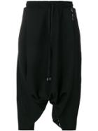 Alchemy Cropped Drawstring Trousers - Black