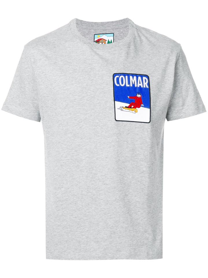 Au Jour Le Jour For Colmar Logo Patch T-shirt - Grey