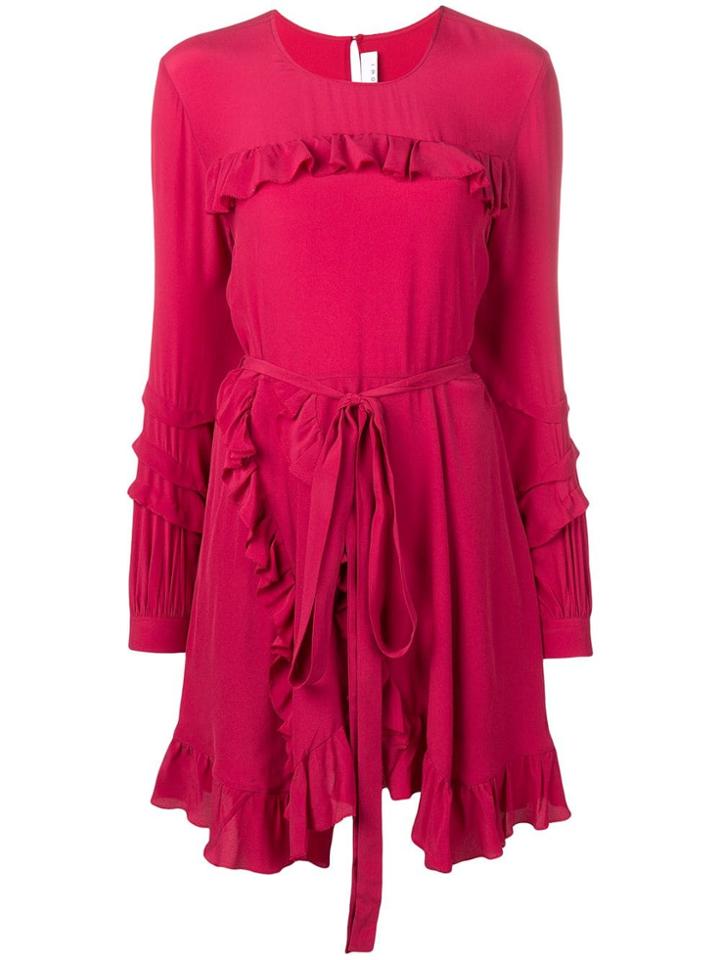 Iro Ruffle Detail Dress - Pink