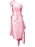Rubin Singer Single Shoulder Asymmetric Dress - Pink & Purple