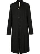 A Diciannoveventitre Single Breasted Coat, Men's, Size: 50, Black, Cotton/linen/flax
