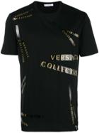 Versace Collection Logo Stripe T-shirt - Black
